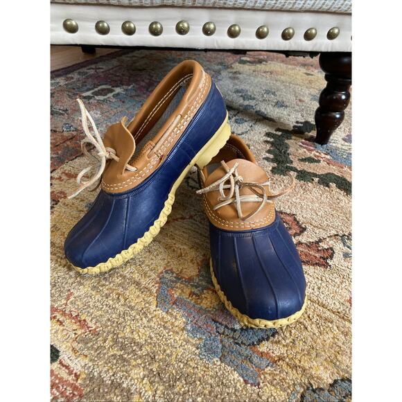 L.L. Bean Shoes - Vintage L.L. Bean Bean Boots Rainboots Women's Sz 8W Rubber Mocs Low Top